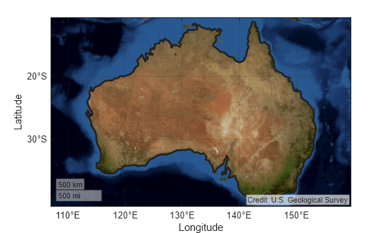 Figure contains an axes object with type geoaxes. The geoaxes object contains an object of type polygon.