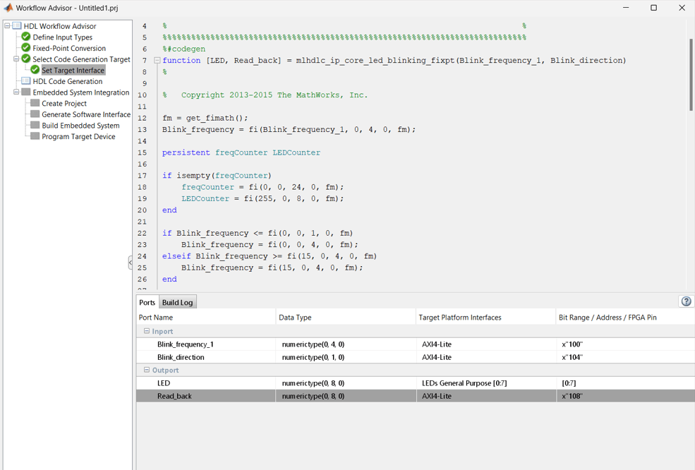 Set Target Interface