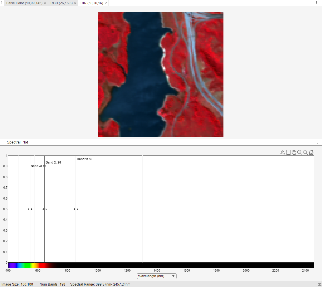 Hyperspectral Viewer CIR View
