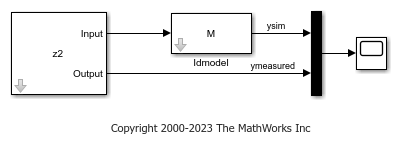 Simulate Identified Linear Model in Simulink with Initial Conditions