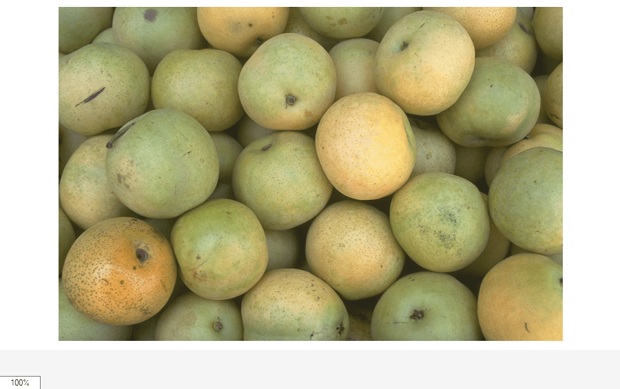 Figure Pears contains an axes object and other objects of type uipanel, uicontrol. The hidden axes object contains an object of type image.