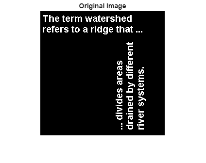 Figure contains an axes object. The hidden axes object with title Original Image contains an object of type image.