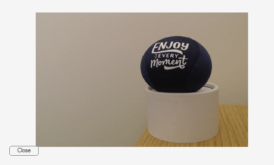 Figure My Custom Preview Window contains an axes object and another object of type uicontrol. The hidden axes object contains an object of type image.