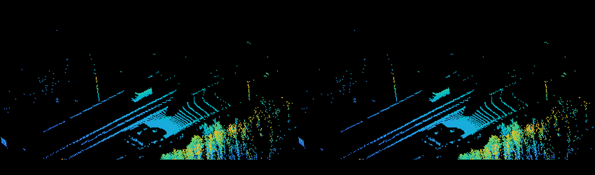 Figure Display Original Unorganized and Reconstructed Organized Point Clouds contains 2 axes objects and other objects of type uipanel. Hidden axes object 1 contains an object of type scatter. Hidden axes object 2 contains an object of type scatter.