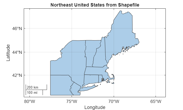 Figure contains an axes object with type geoaxes. The geoaxes object contains an object of type polygon.