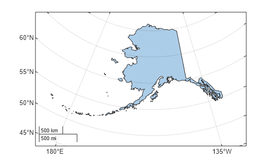 Figure contains an axes object with type mapaxes. The mapaxes object contains an object of type polygon.