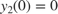 $y_2(0)=0$