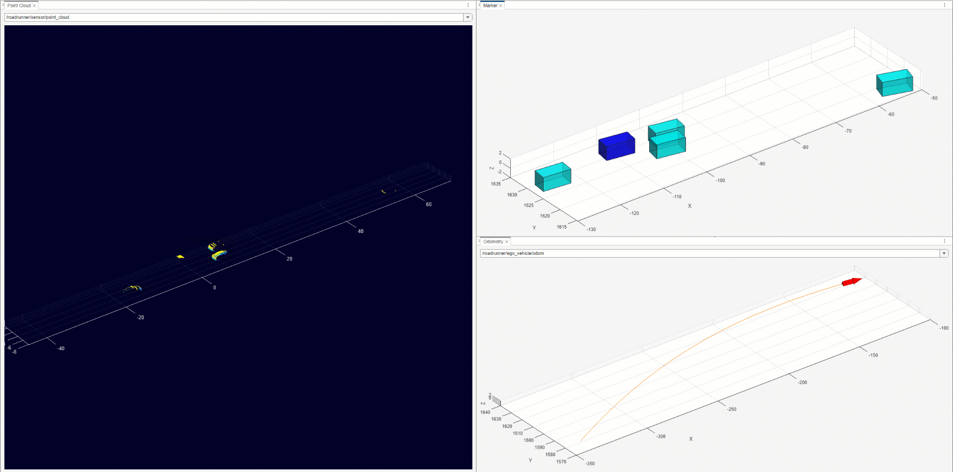 Publish Ground Truth and Sensor Data from RoadRunner Scenario to ROS 2 Network