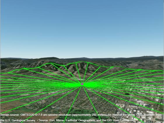 Satellite Visibility Analysis Using Terrain