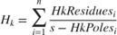 $H_k = \displaystyle\sum_{i=1}^{n} \frac{HkResidues_i}{s-HkPoles_i}$