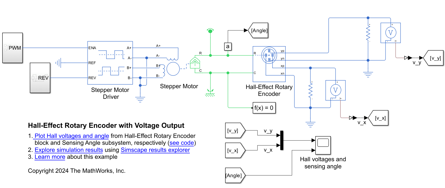 Sense Stepper Motor Angle Using Hall Effect Encoder