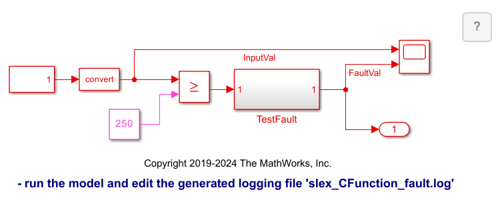 Start and Terminate Actions Within a C Function Block