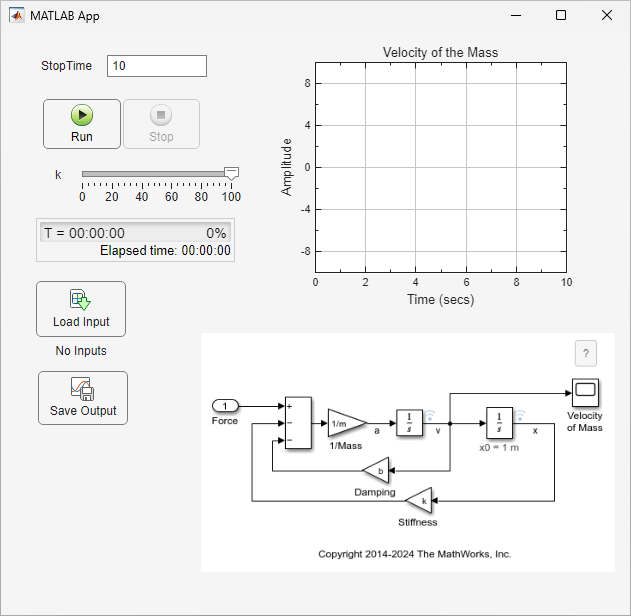 Control a Simulink Simulation with App Designer