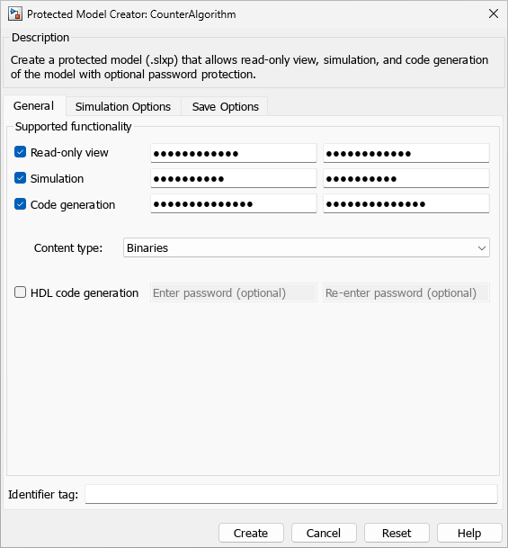 Protected Model Creator