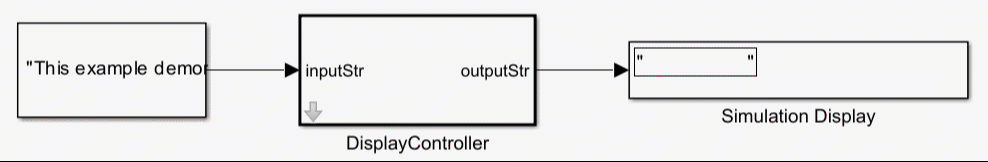 Use Simulink Strings inside C Function Block to Model Scrolling Display