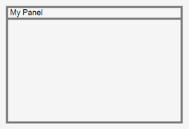 Panel with a line border