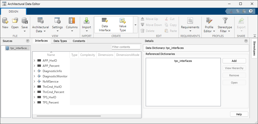 Image of Architectural Data Editor