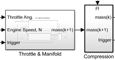 The Throttle & Manifold subsystem displays a content preview. The Compression subsystem does not display a content preview.