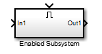 Add an Enabled Subsystem block to your model.