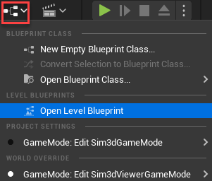 Unreal Editor Work Outliner tab