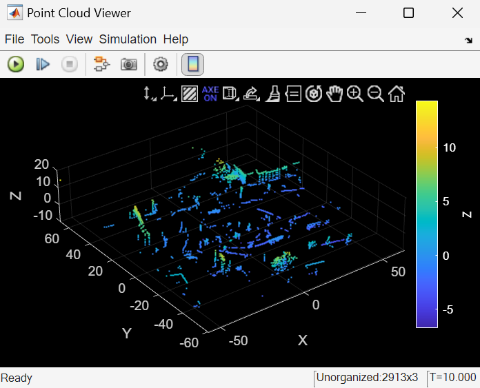 Point cloud viewer window