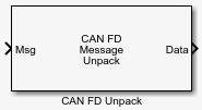 CAN FD Unpack block icon
