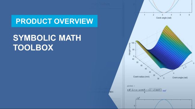 Teaching Math And Physics With Symbolic Math Toolbox - Video - MATLAB